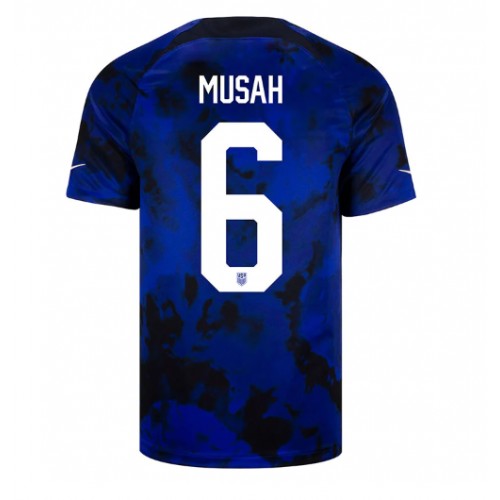 Maillot de foot États-Unis Yunus Musah #6 Extérieur Monde 2022 Manches Courte